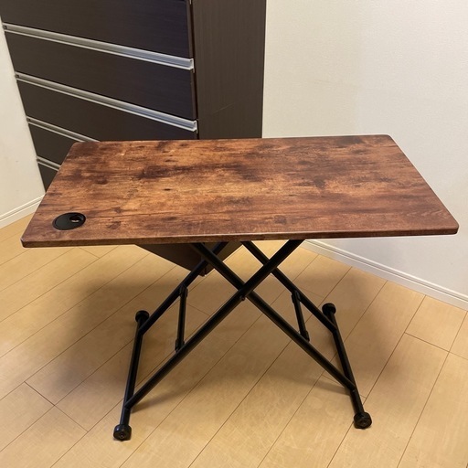 美品☆高さ調整可能 テーブル