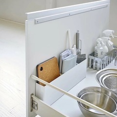 【新品未使用】tower シンク下仕切り付きワイドラック タワー...