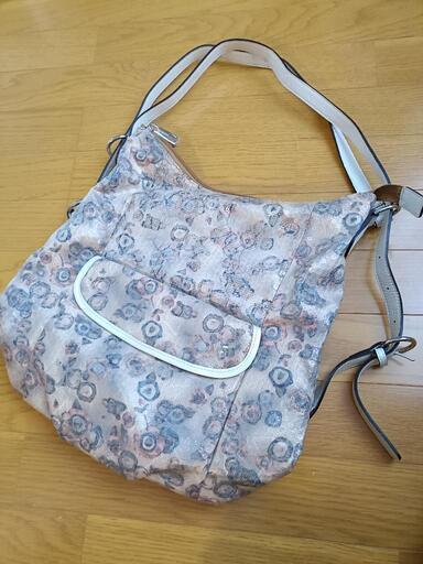 美品！PELLE BORSA 花柄ハンドバッグ