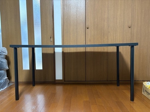 【取引完了】PCデスク 幅150cm × 奥行60cm（黒）