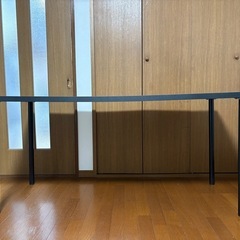 【取引完了】PCデスク 幅150cm × 奥行60cm（黒）