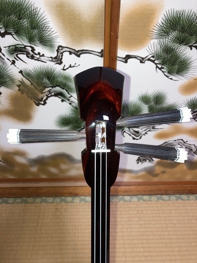 3月14日終了！沖縄三線　八重山黒木【クルチ】本蛇皮一枚張り！値下げしました！210000円①