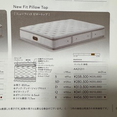 【シモンズ】ニューフィットピロートップマットレスの画像