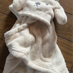 小型犬用 ペット バスローブ フリース素材 耳付きの画像