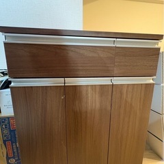 ゴミ箱付きキッチンカウンター(傷･汚れ無し)の画像