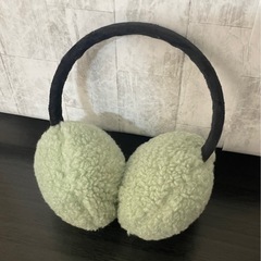 フリース耳あて ライトグリーン