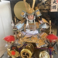 さしあげます　5月人形　ケース入りの画像