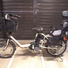 ＜受付中＞電動　子乗せ　パナソニックGYUTTO　前カゴ　白
