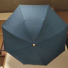 水玉模様の折り畳み傘の画像