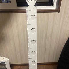 フォトフレーム付き身長計 🐈‍⬛身長計👶 インテリア ネコの画像