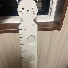 フォトフレーム付き身長計 🐈‍⬛身長計👶 インテリア ネコ