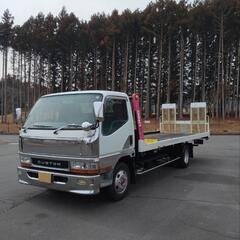 ★車検付，キャンター積載車メッキパーツカスタム多数・FE-632...