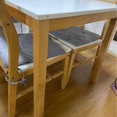 【受渡者様決定】ダイニングテーブルチェア 棚  炊飯ジャー テレ...