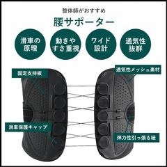 残り1点新品☆Mサイズ腰痛ベルト☆ 姿勢矯正腰痛サポーターコルセット
