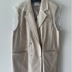 CRASH SYNTHETIC LEATHER N/S JACKET アイボリーの画像