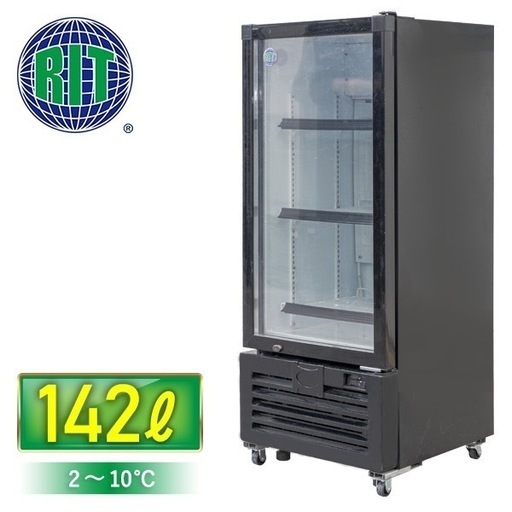 RITS-142ガラス扉冷蔵庫 142L 2〜10℃ RITS-142ガラス扉冷蔵庫 142L 2〜10℃