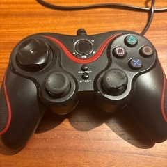 PS3 プレイステーション 3 PS3/PSVitaTV用シンプルコントローラーVer.2 レッド×ブラックの画像