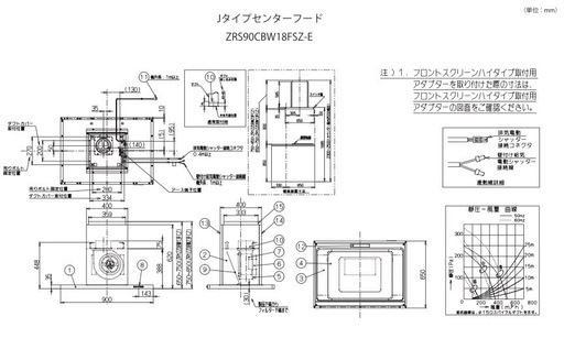 新品！クリナップrakueraレンジフード(シルバー)