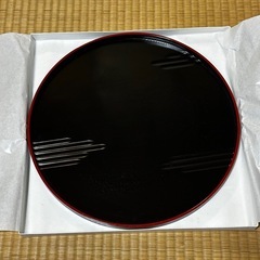 お話中　越前塗　お盆　の画像