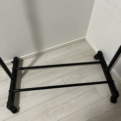 【DAISO】ハンガーラック　ブラック　黒の画像