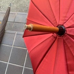 【訳あり)高級洋傘紅色の画像