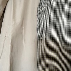 新品 GU ロングコート チェック柄の画像