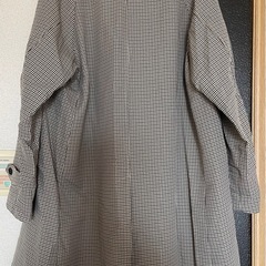 新品 GU ロングコート チェック柄の画像