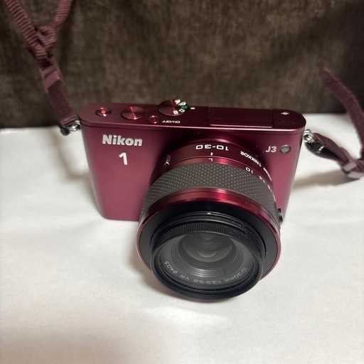 【美品】Nikon 1 J3 レッド ミラーレス一眼カメラ