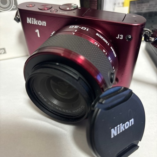 【美品】Nikon 1 J3 レッド ミラーレス一眼カメラ