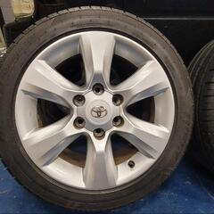 150プラド純正ホイール4本美品！　ハイエース　キャラバンにの画像