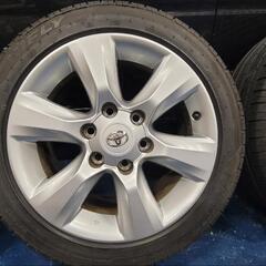 150プラド純正ホイール4本美品！　ハイエース　キャラバンにの画像
