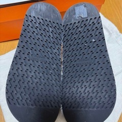 HERMES ホワイトレザーサンダル　アンピールの画像