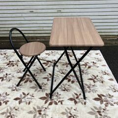 美品★木目調★テーブル&チェアセットの画像