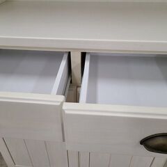 J6955　NITORI　ニトリ　キッチンボード　ミランダ2　120WH　ホワイトウォッシュ　クリーニング済み【リユースのサカイ柏店】参考価格69,990円の画像