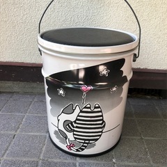 ペール缶　スツール インテリア雑貨 ふた付き 収納