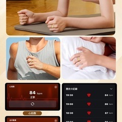 最終価格❤️‍🔥限定1名❣️新品未使用品✨️ スマートリング 健康管理 smart ring 男女兼用 11号 ゴールドの画像