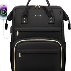 【極美品】LOVEVOOK ノートパソコン用バックパック レディース ファッション 旅行用バッグ ビジネス コンピューター ウォレット ワークバッグ USBポート付きの画像