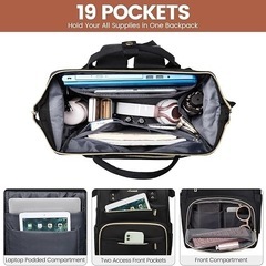 【極美品】LOVEVOOK ノートパソコン用バックパック レディース ファッション 旅行用バッグ ビジネス コンピューター ウォレット ワークバッグ USBポート付きの画像
