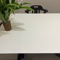 伸長式　ダイニングテーブルセット　4人用の画像