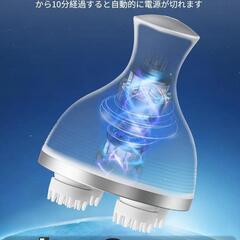 電動頭皮ブラシ 電動ブラシ IPX7防水 乾湿両用 美容家電 コンパクト＆軽量の画像