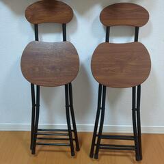 【お取引決定しました】折りたたみ椅子　2脚セットの画像