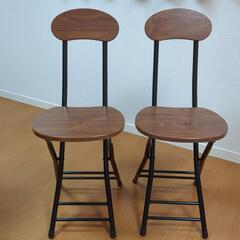 【お取引決定しました】折りたたみ椅子　2脚セット