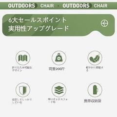 折りたたみ式チェア ポータブルスツール 釣り キャンプ アウトドアの画像