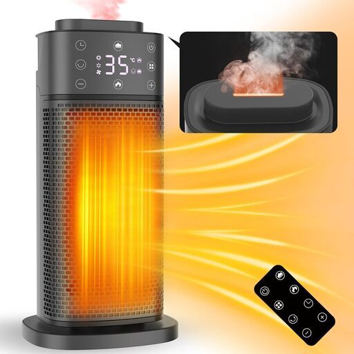 \nセラミックヒーター 電気ヒーター セラミックファンヒーター 1200W/800w/10w 節電対策 暖房器具 加湿 速暖 省エネ 90°首振り ECO知能恒温 おしゃれ 寒さ対策 大風量 タイマー機能