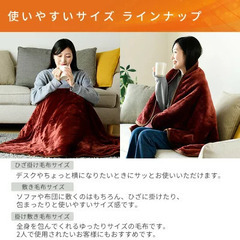 【最終値下げ】★新品未使用が半額以下！★ 電気ひざ掛け 電気毛布 120×60cm ブランケット ホカロン 山善 YAMAZEN YHK-HR41F 節電 電気ひざ掛け毛布 おしゃれ 洗える ダニ対策の画像