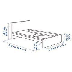 IKEA（イケア） ベッドフレーム MALM 90×200ｃｍ 新品未使用の画像
