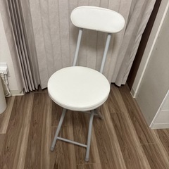 【引取り限定】 ニトリ折りたたみチェア ボンベイ （ホワイト）