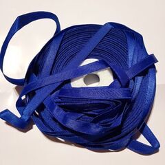 中古美品　残量多　リボン　濃紺　艶あり　幅8ミリくらい　ネイビー...