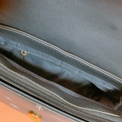 ショルダーバッグ　花柄　ネイビーの画像