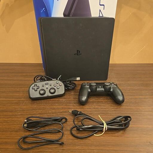 動作品 ソフト2個付き SONY Playstation4 PS4 CUH-2200A BO1 ジェットブラック 500GB 本体 Dualshock4 初期化済み